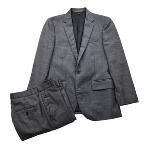 J.Crew Thompson Suit Mens 36S 2 Piece Pants 30x28 Gray 100% Wool